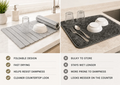 The QuikDry Stone Mat for Kitchen Dishes and Bathroom