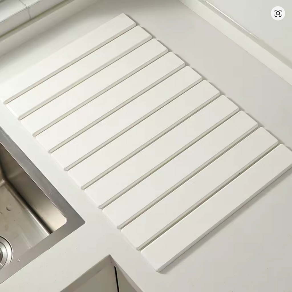 The QuikDry Stone Mat for Kitchen Dishes and Bathroom