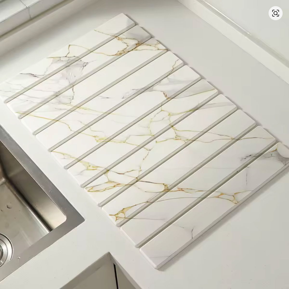 The QuikDry Stone Mat for Kitchen Dishes and Bathroom